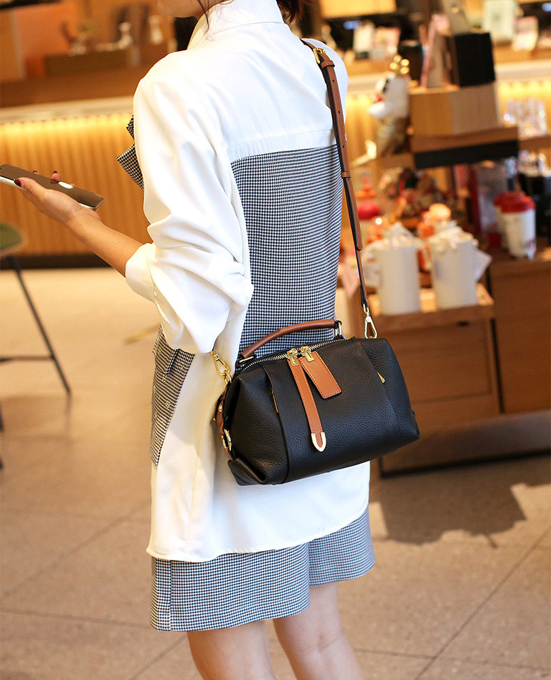 DEEPKEE original nubuck handmade full-grain genuine leather cowhide bag 頭層牛皮枕頭包 5502 號