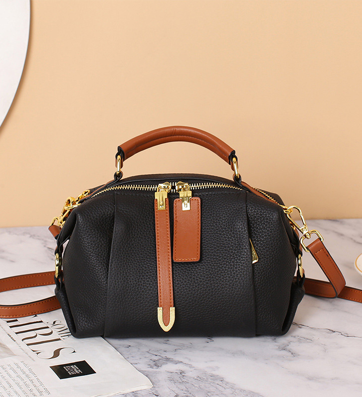 DEEPKEE original nubuck handmade full-grain genuine leather cowhide bag 頭層牛皮枕頭包 5502 號