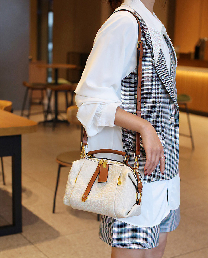 DEEPKEE original nubuck handmade full-grain genuine leather cowhide bag 頭層牛皮枕頭包 5502 號