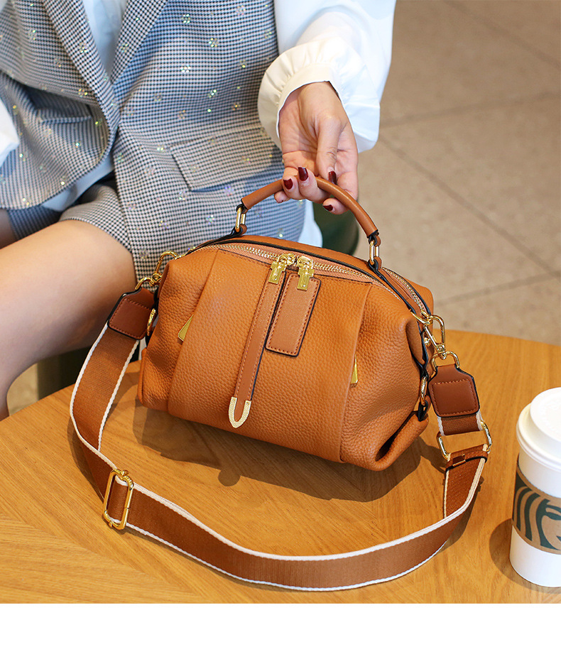 DEEPKEE original nubuck handmade full-grain genuine leather cowhide bag 頭層牛皮枕頭包 5502 號