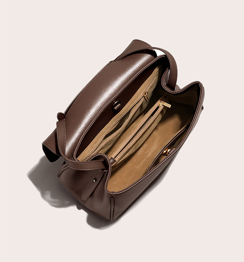 DEEPKEE original nubuck handmade full-grain genuine leather cowhide bag 大容量真皮手提包斜揹包5903 號