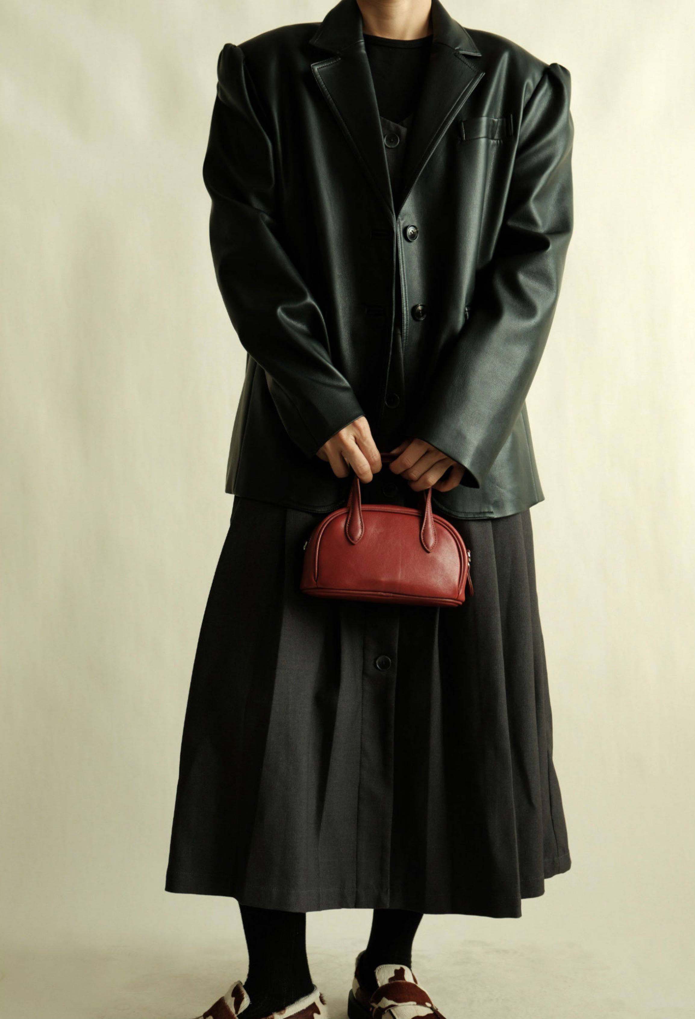 香港狄記皮具 狄記 原創真皮手工 ins郵差包 ins風格包包 頭層牛皮包包 皮革 原創手工真皮 皮件 DEEPKEE 復古真皮手工包