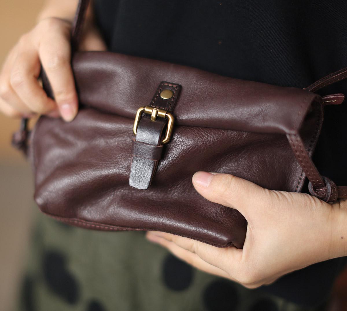 香港狄記皮具 狄記 原創真皮手工 ins郵差包 ins風格包包 頭層牛皮包包 皮革 原創手工真皮 皮件 DEEPKEE 復古真皮手工包