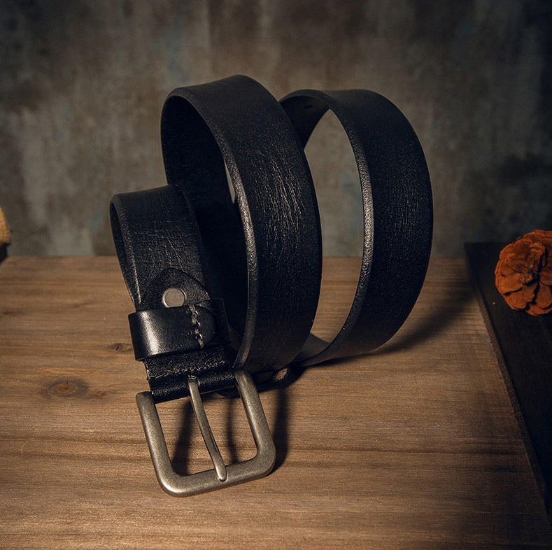 DEEPKEE 手作り純牛皮針扣腰帶 6097 號