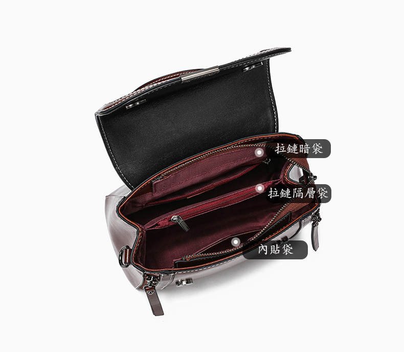 DEEPKEE original nubuck handmade full-grain genuine leather cowhide bag 真皮レトロ手提單肩包 6241 號