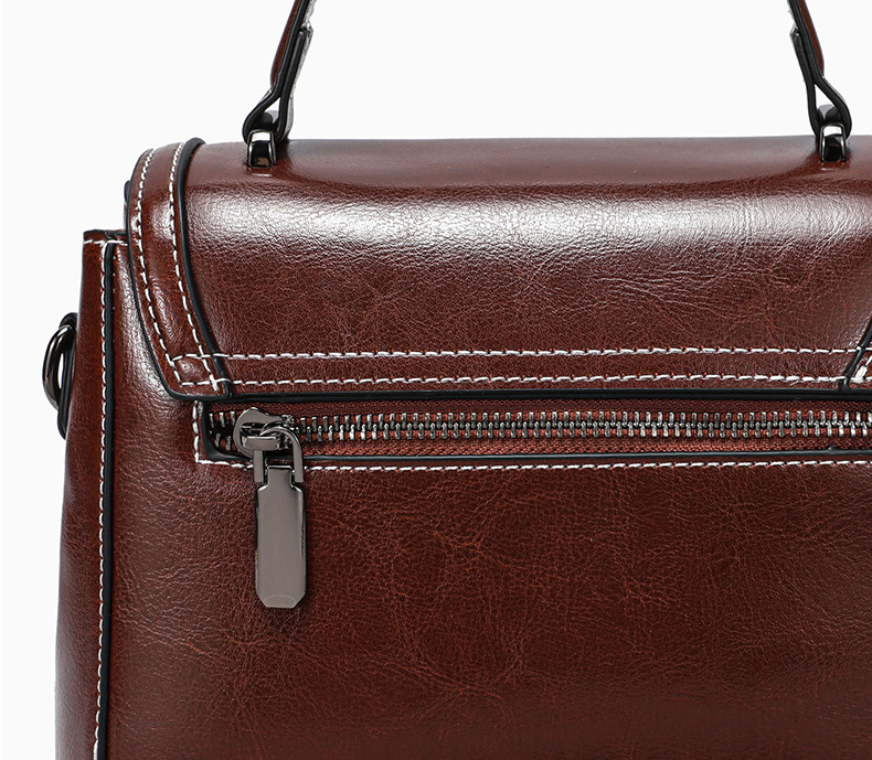 DEEPKEE original nubuck handmade full-grain genuine leather cowhide bag 真皮レトロ手提單肩包 6241 號