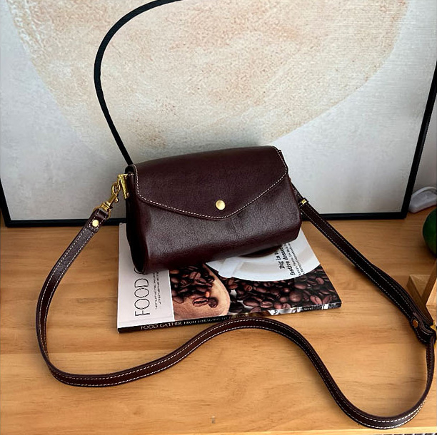 DEEPKEE BAGS 日式製軟皮 植鞣タ牛革の風琴型女包 6528號
