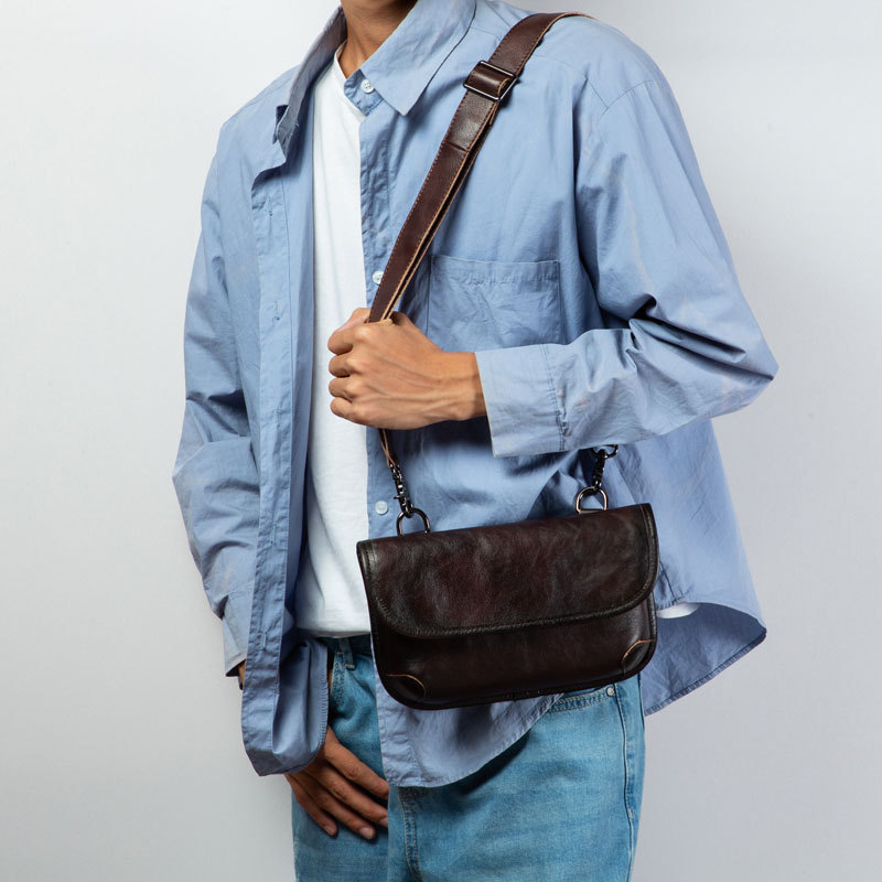 香港狄記皮具 狄記 原創真皮手工 ins郵差包 ins風格包包 頭層牛皮包包 皮革 原創手工真皮 皮件 DEEPKEE 復古真皮手工包