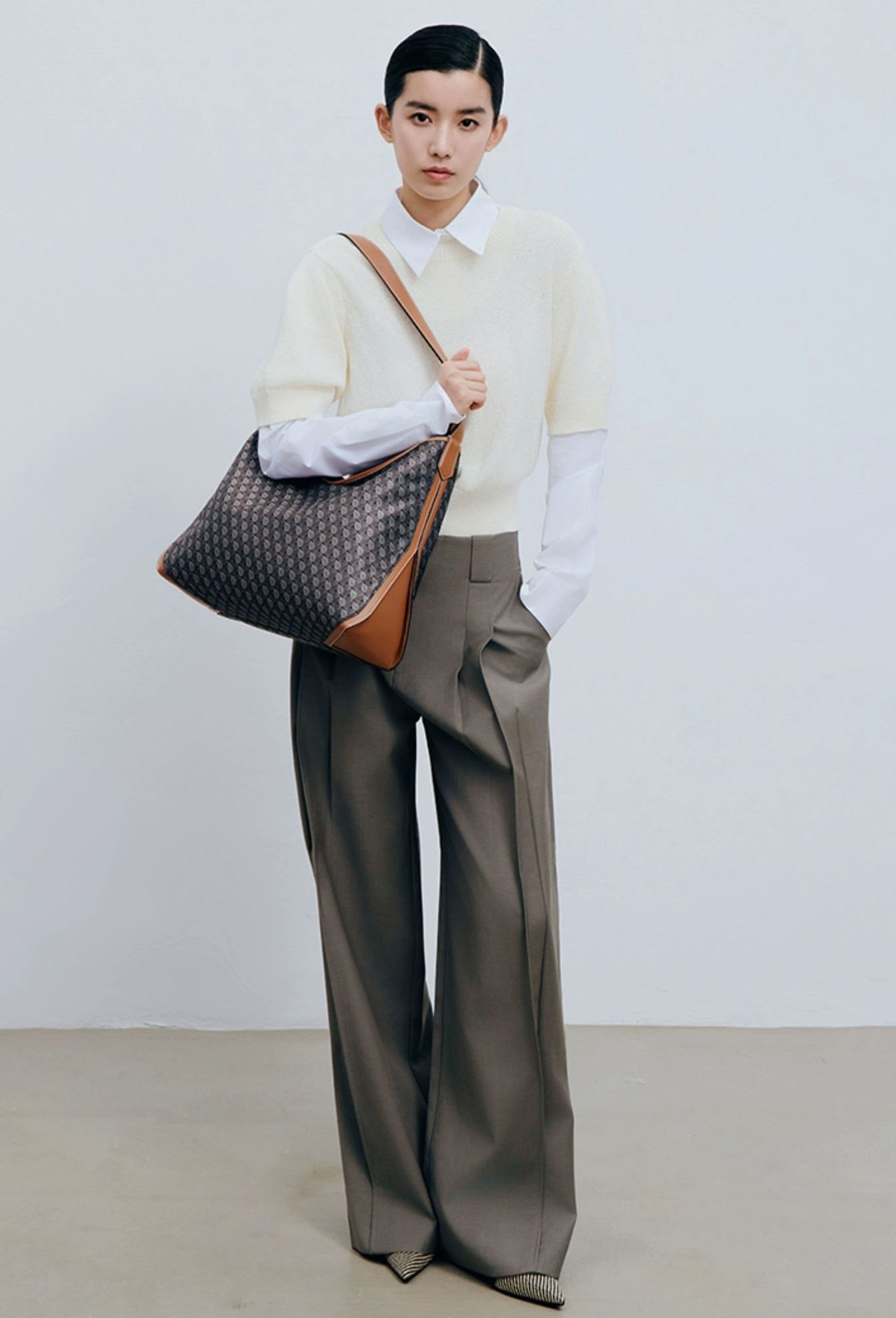 DEEPKEE original nubuck handmade full-grain genuine leather cowhide bag 幸運錦囊 hobo 老花包 6607 號