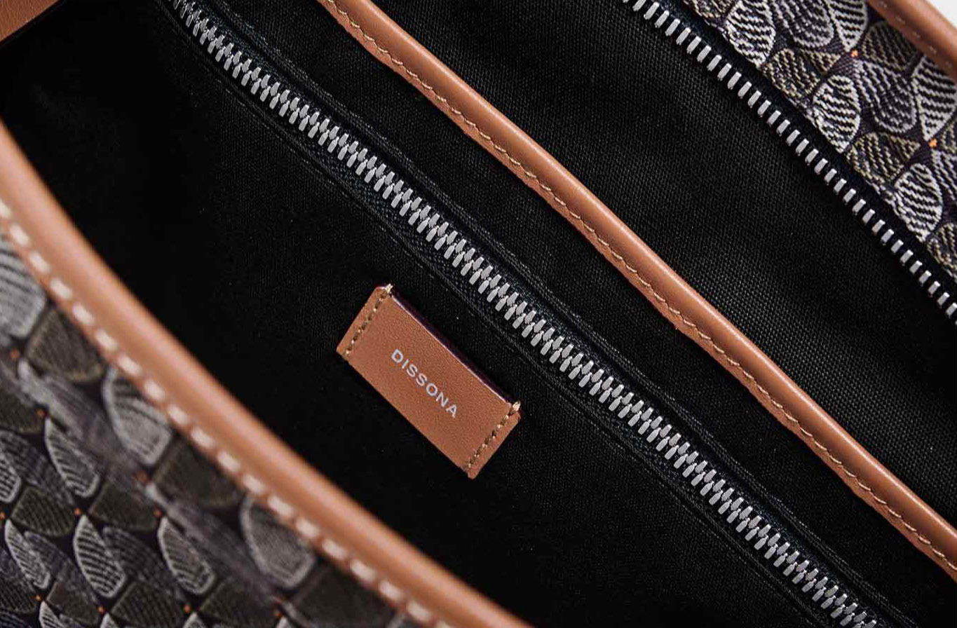 DEEPKEE original nubuck handmade full-grain genuine leather cowhide bag 幸運錦囊 hobo 老花包 6607 號