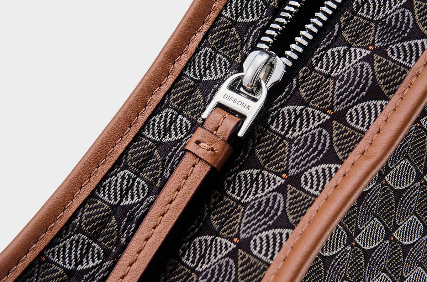 DEEPKEE original nubuck handmade full-grain genuine leather cowhide bag 幸運錦囊 hobo 老花包 6607 號