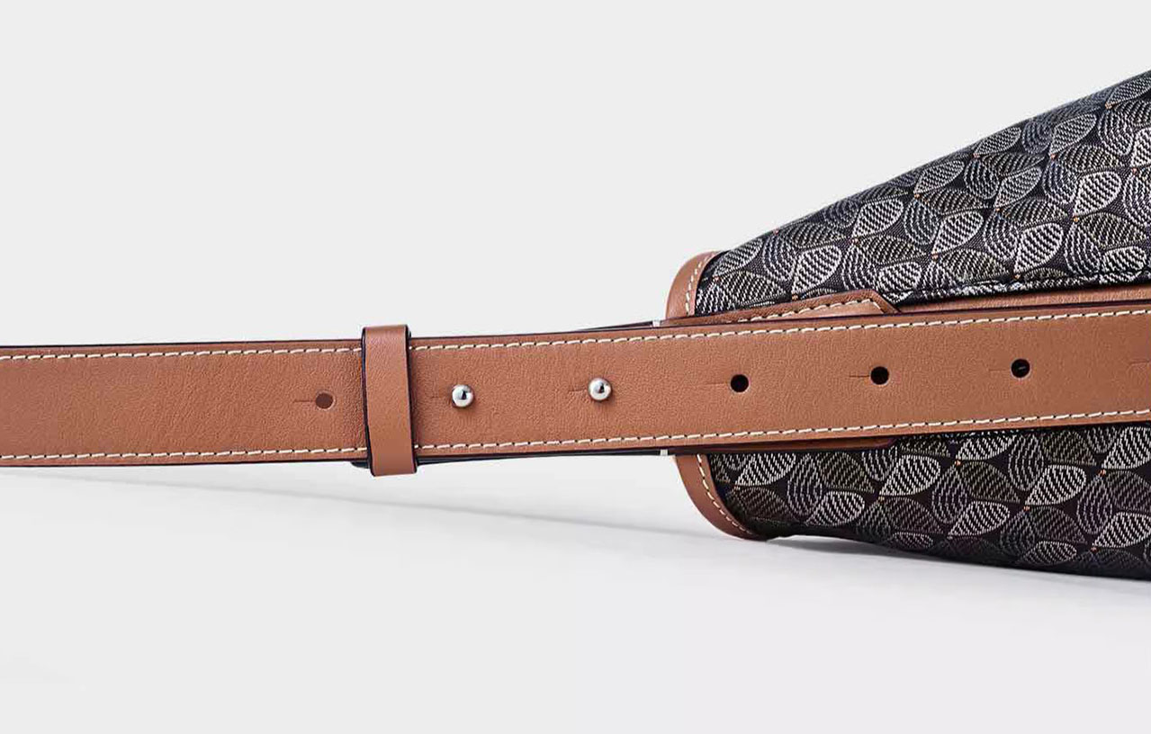 DEEPKEE original nubuck handmade full-grain genuine leather cowhide bag 幸運錦囊 hobo 老花包 6607 號