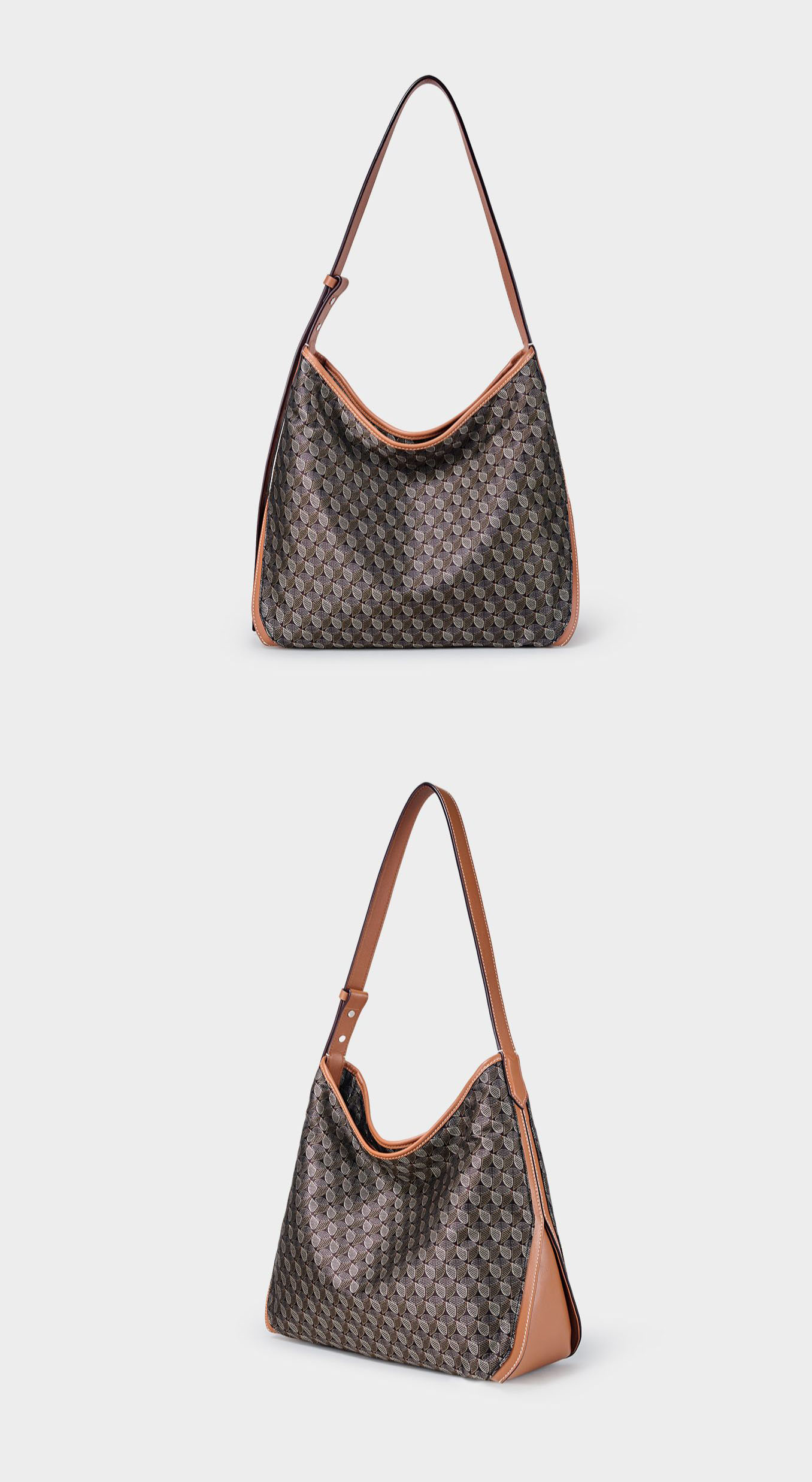 DEEPKEE original nubuck handmade full-grain genuine leather cowhide bag 幸運錦囊 hobo 老花包 6607 號