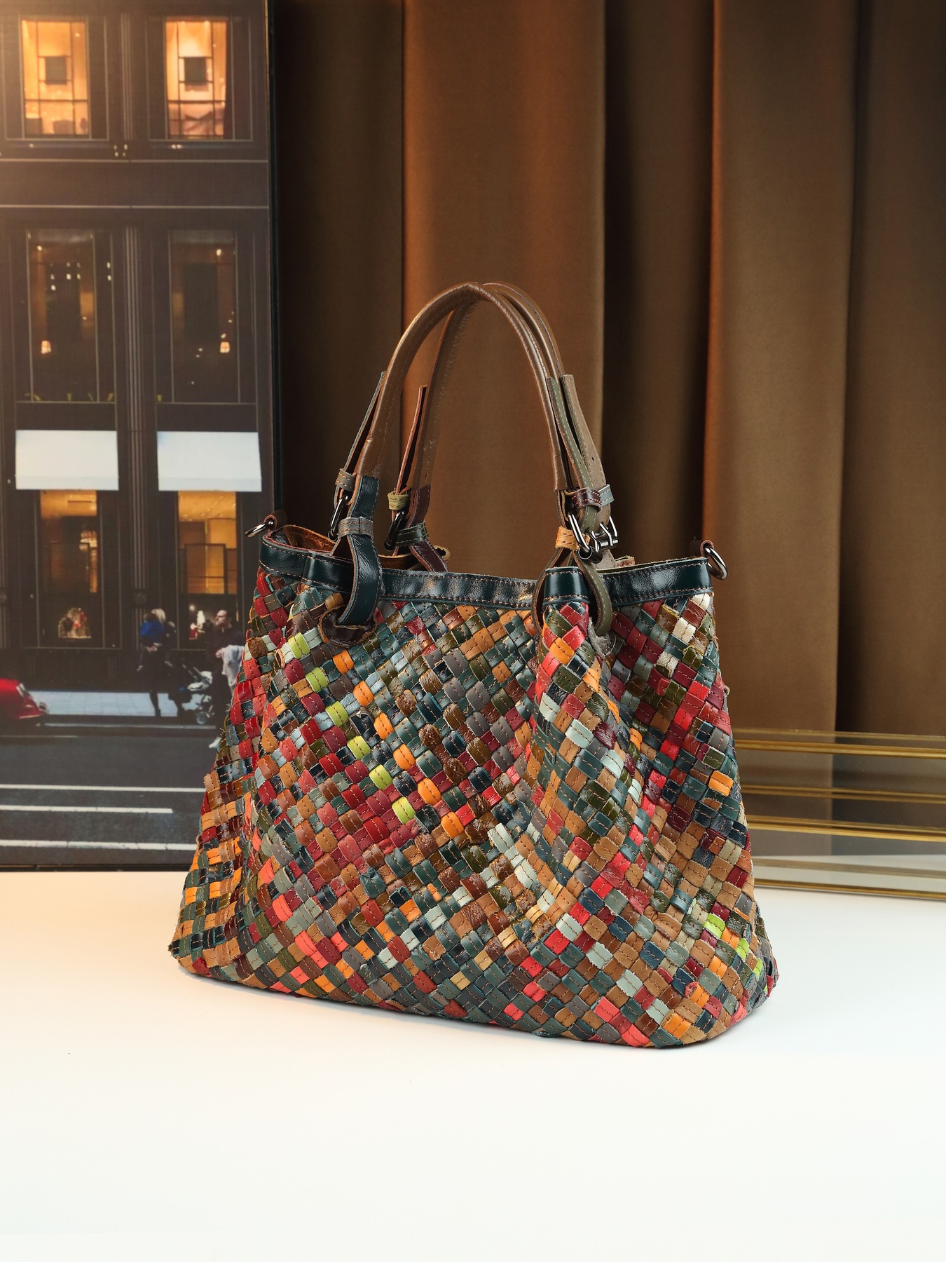 香港狄記皮具 狄記 原創真皮手工 ins郵差包 ins風格包包 頭層牛皮包包 皮革 原創手工真皮 皮件 DEEPKEE 復古真皮手工包