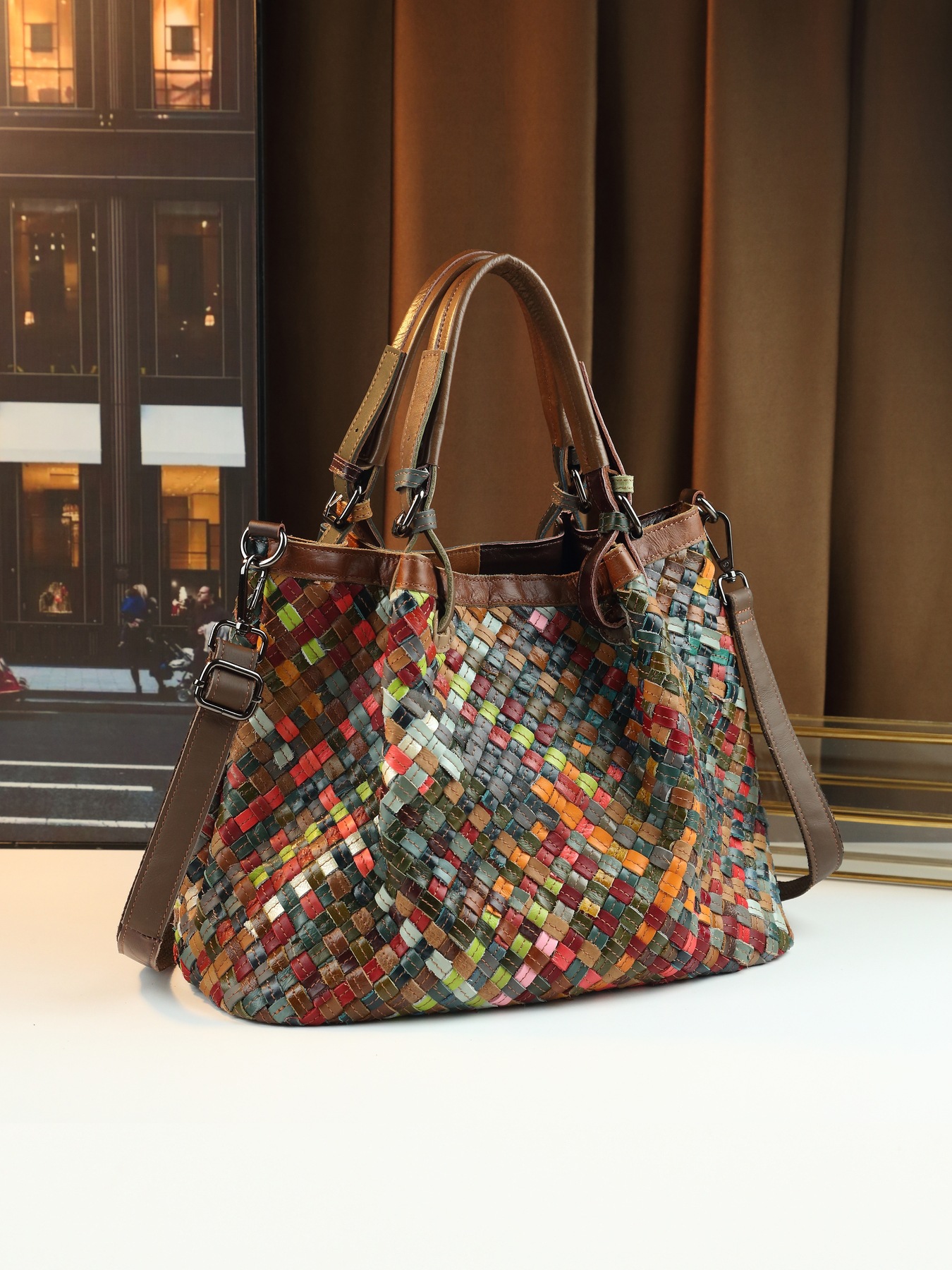 香港狄記皮具 狄記 原創真皮手工 ins郵差包 ins風格包包 頭層牛皮包包 皮革 原創手工真皮 皮件 DEEPKEE 復古真皮手工包