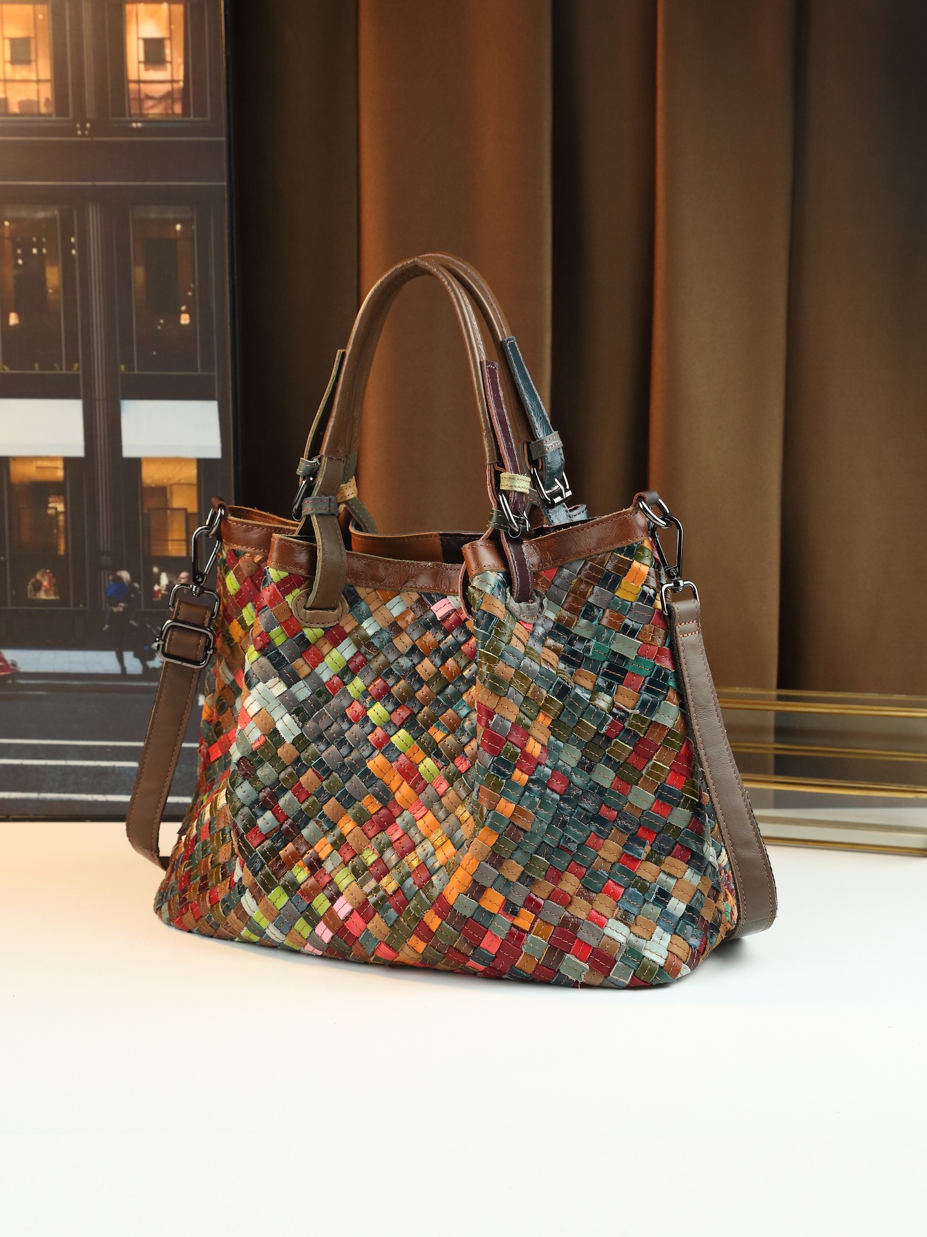 香港狄記皮具 狄記 原創真皮手工 ins郵差包 ins風格包包 頭層牛皮包包 皮革 原創手工真皮 皮件 DEEPKEE 復古真皮手工包