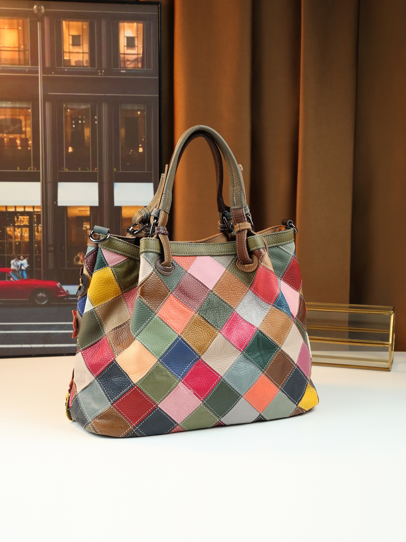 香港狄記皮具 狄記 原創真皮手工 ins郵差包 ins風格包包 頭層牛皮包包 皮革 原創手工真皮 皮件 DEEPKEE 復古真皮手工包