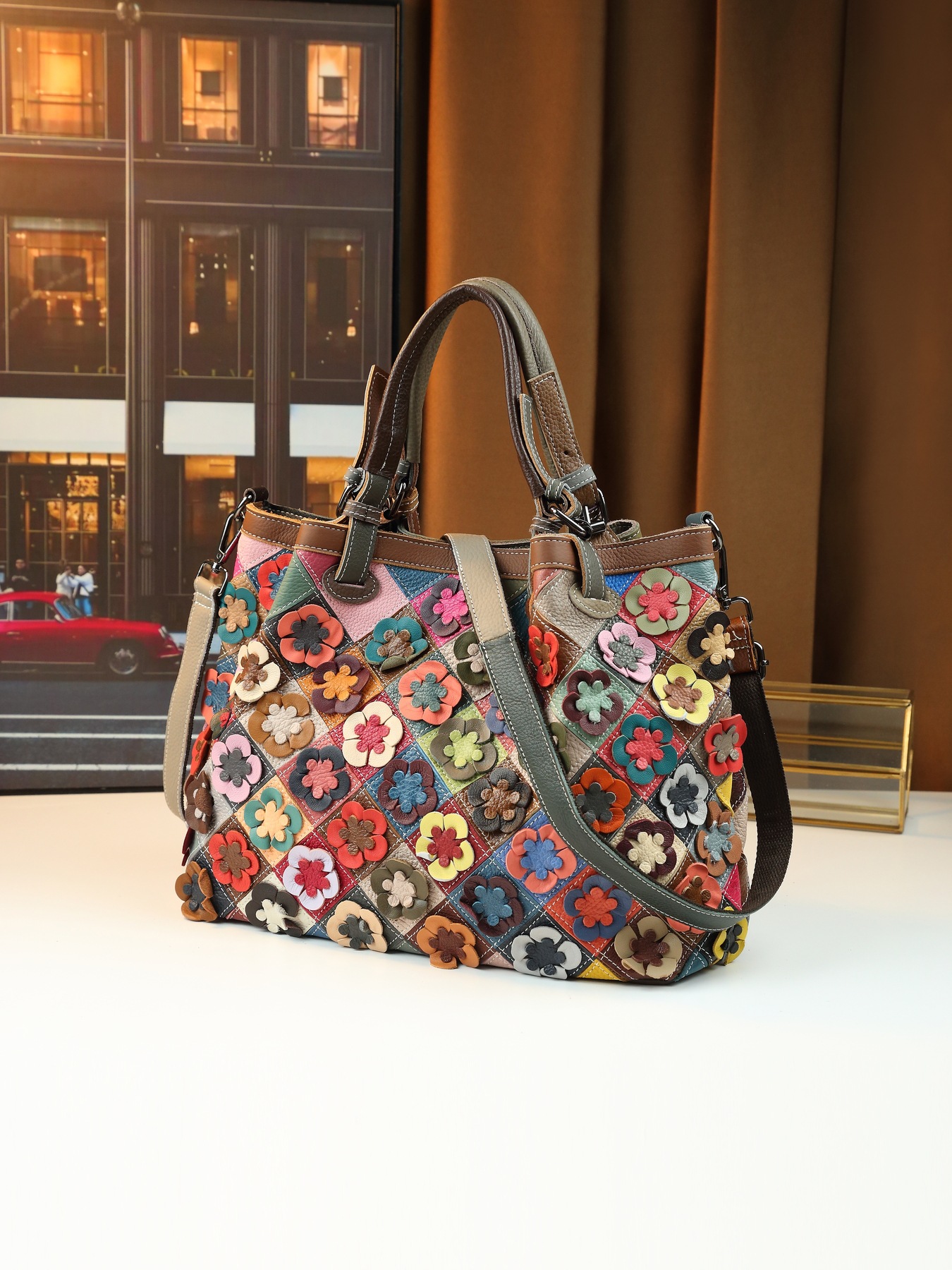 香港狄記皮具 狄記 原創真皮手工 ins郵差包 ins風格包包 頭層牛皮包包 皮革 原創手工真皮 皮件 DEEPKEE 復古真皮手工包