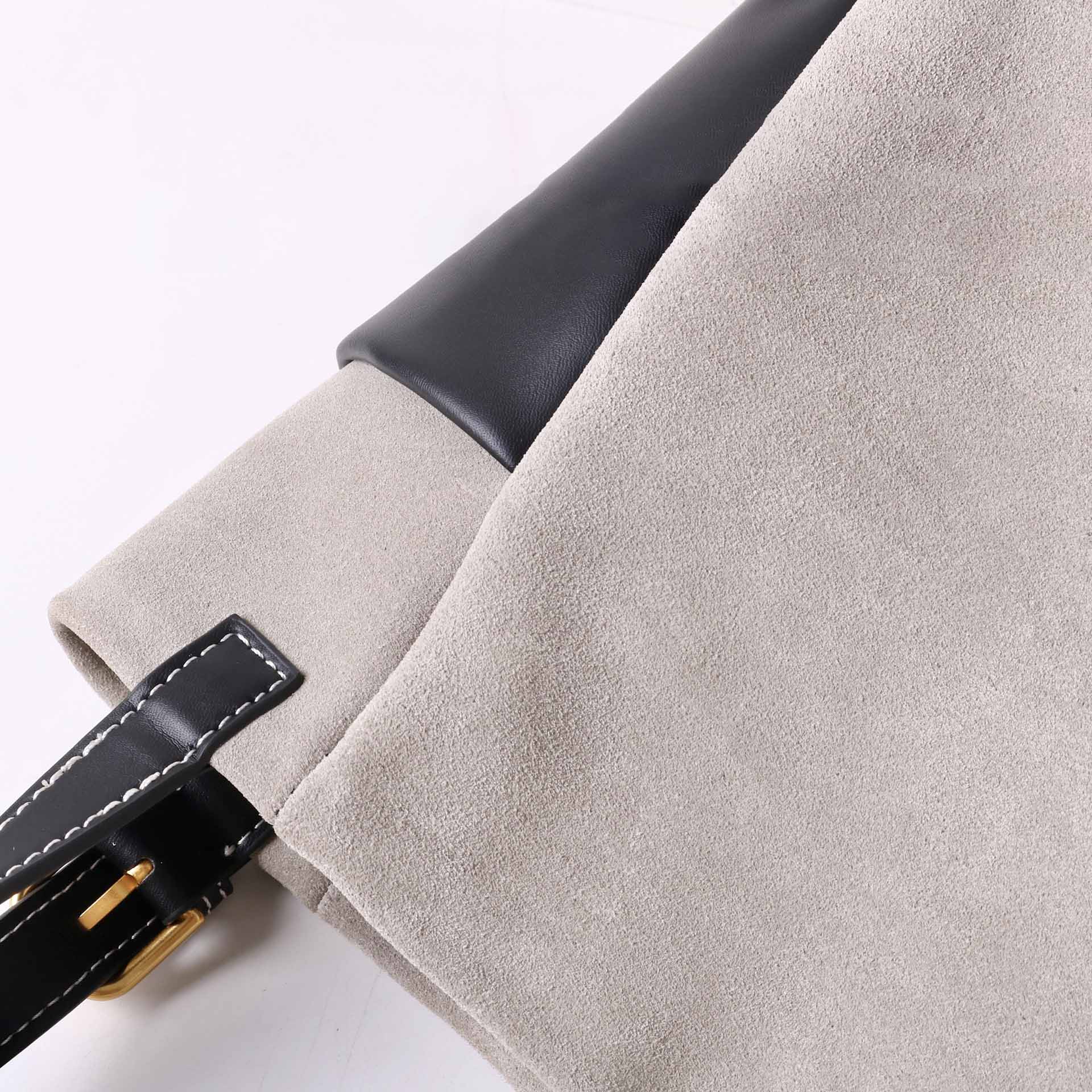 DEEPKEE original nubuck handmade full-grain genuine leather cowhide bag 簡約高級磨砂牛皮托特水桶包 7035 號