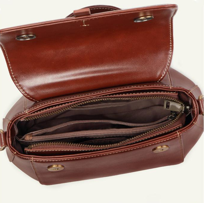 DEEPKEE original nubuck handmade full-grain genuine leather cowhide bag 牛皮貝殼女包 7143-D 號