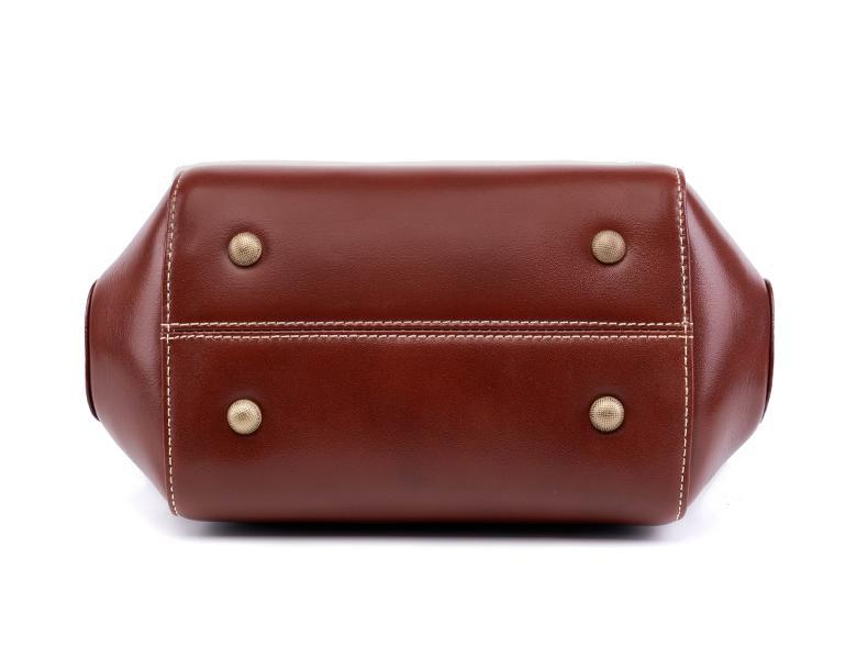 DEEPKEE original nubuck handmade full-grain genuine leather cowhide bag 牛皮貝殼女包 7143-D 號