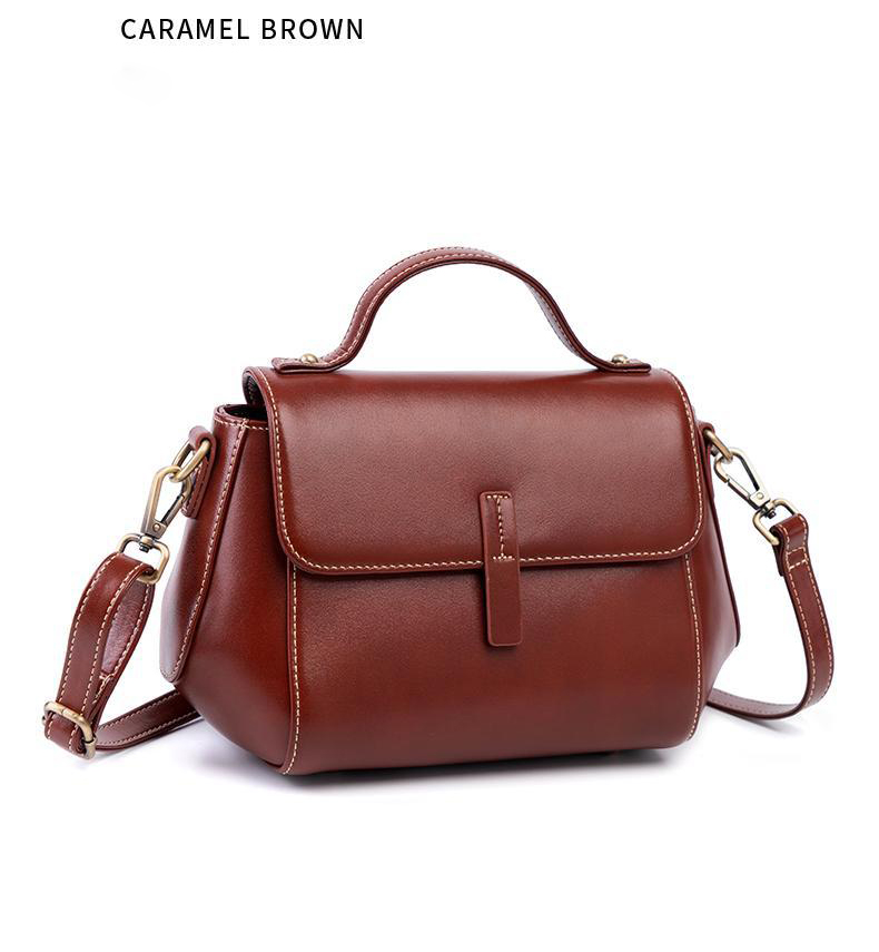 DEEPKEE original nubuck handmade full-grain genuine leather cowhide bag 牛皮貝殼女包 7143-D 號