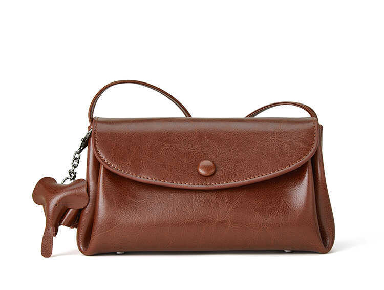 DEEPKEE original nubuck handmade full-grain genuine leather cowhide bag 時尚萬用真皮小包 7399 號
