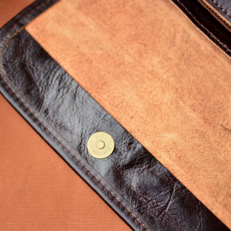 DEEPKEE original nubuck handmade full-grain genuine leather cowhide bag 男士車縫線工藝拉鍊包蓋式斜挎包 75167 號