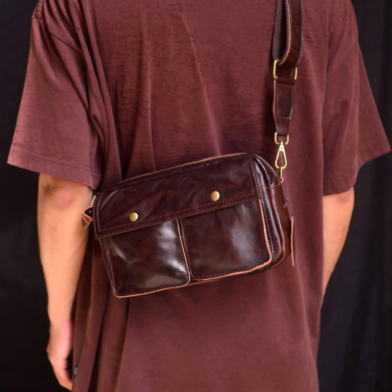 香港狄記皮具 狄記 原創真皮手工 ins郵差包 ins風格包包 頭層牛皮包包 皮革 原創手工真皮 皮件 DEEPKEE 復古真皮手工包