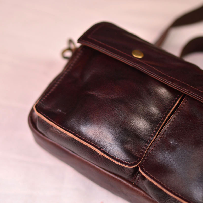 香港狄記皮具 狄記 原創真皮手工 ins郵差包 ins風格包包 頭層牛皮包包 皮革 原創手工真皮 皮件 DEEPKEE 復古真皮手工包