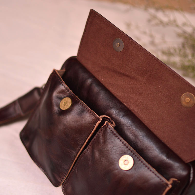 香港狄記皮具 狄記 原創真皮手工 ins郵差包 ins風格包包 頭層牛皮包包 皮革 原創手工真皮 皮件 DEEPKEE 復古真皮手工包