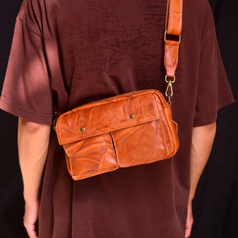 香港狄記皮具 狄記 原創真皮手工 ins郵差包 ins風格包包 頭層牛皮包包 皮革 原創手工真皮 皮件 DEEPKEE 復古真皮手工包