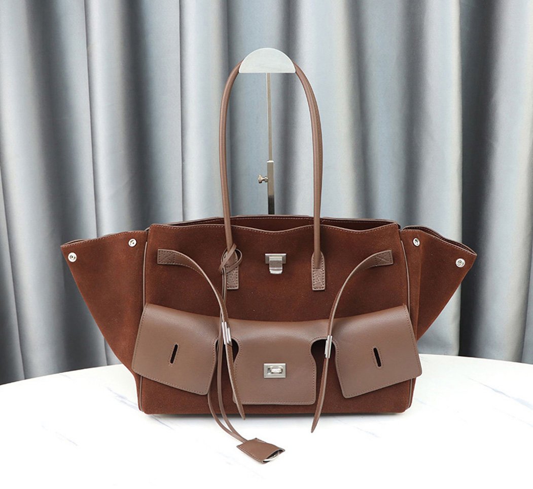 deepkee-8008 original nubuck handmade full-grain genuine leather cowhide bag deepkee-8008-機車翅膀包皮單肩托特包 8008號