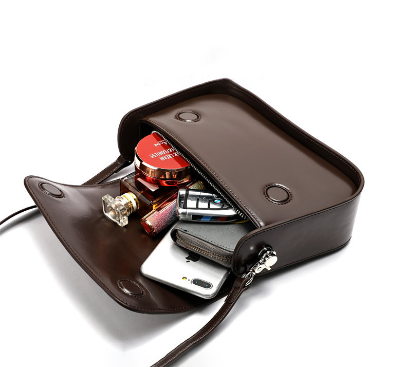 DEEPKEE original nubuck handmade full-grain genuine leather cowhide bag 百搭單肩&斜挎真皮小方包 8029 號