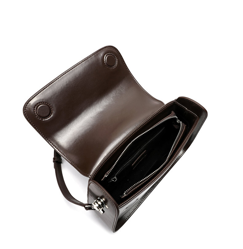 DEEPKEE original nubuck handmade full-grain genuine leather cowhide bag 百搭單肩&斜挎真皮小方包 8029 號