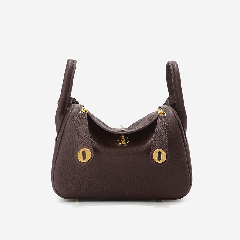 香港狄記 同款TOGO頭層牛皮リ琳迪包 8030號