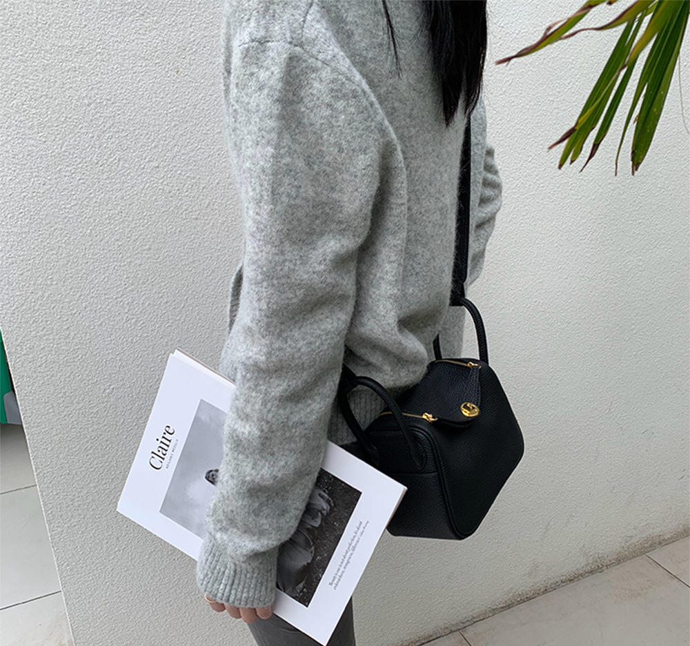 香港狄記 同款TOGO頭層牛皮リ琳迪包 8030號