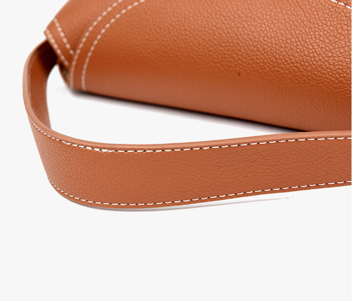 DEEPKEE original nubuck handmade full-grain genuine leather cowhide bag T 字鎖扣紋理感皮革手拿包 8093 號