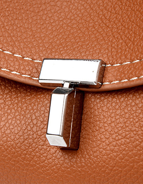 DEEPKEE original nubuck handmade full-grain genuine leather cowhide bag T 字鎖扣紋理感皮革手拿包 8093 號