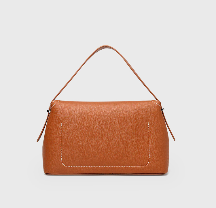 DEEPKEE original nubuck handmade full-grain genuine leather cowhide bag T 字鎖扣紋理感皮革手拿包 8093 號