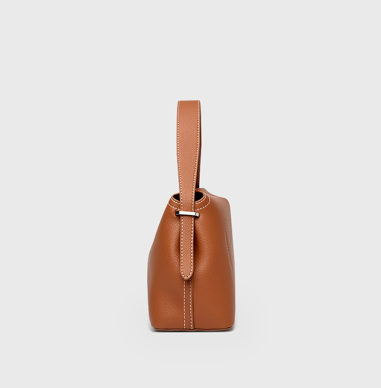 DEEPKEE original nubuck handmade full-grain genuine leather cowhide bag T 字鎖扣紋理感皮革手拿包 8093 號