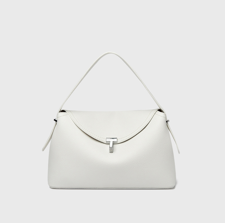 DEEPKEE original nubuck handmade full-grain genuine leather cowhide bag T 字鎖扣紋理感皮革手拿包 8093 號