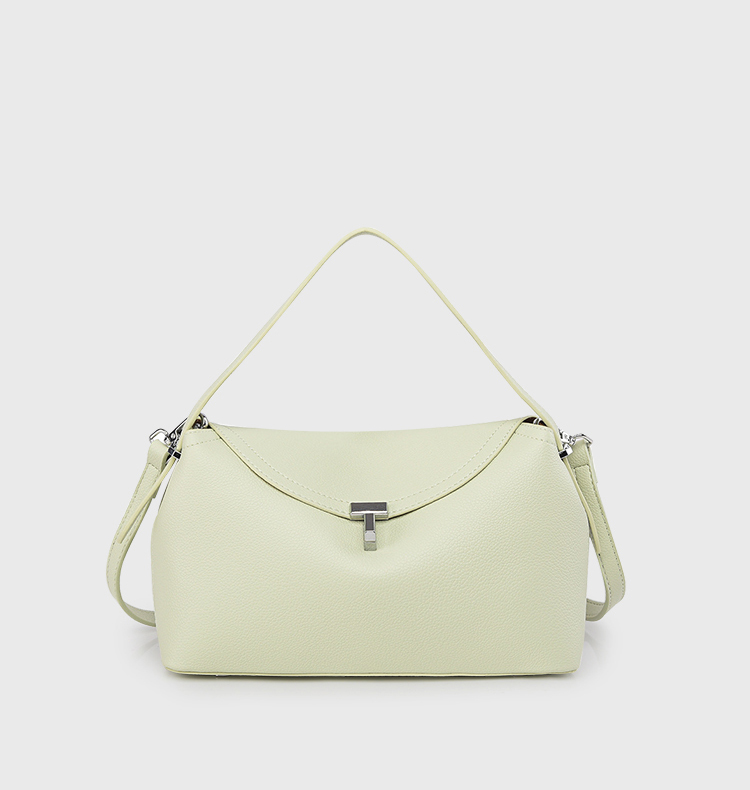 DEEPKEE original nubuck handmade full-grain genuine leather cowhide bag T 字鎖扣紋理感皮革手拿包 8093 號