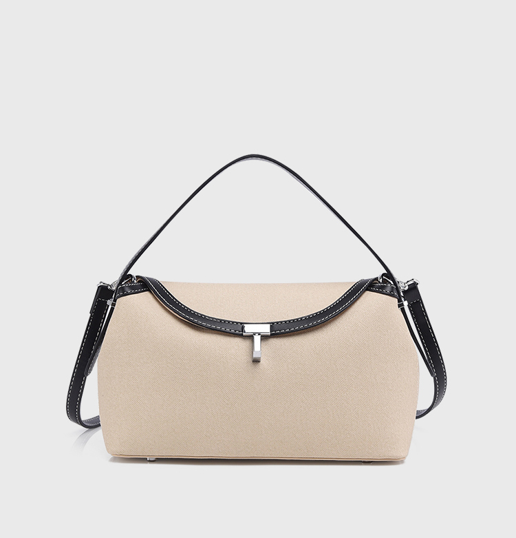 DEEPKEE original nubuck handmade full-grain genuine leather cowhide bag T 字鎖扣紋理感皮革手拿包 8093 號