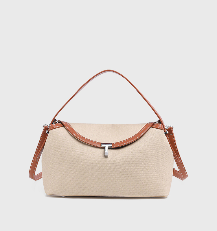 DEEPKEE original nubuck handmade full-grain genuine leather cowhide bag T 字鎖扣紋理感皮革手拿包 8093 號