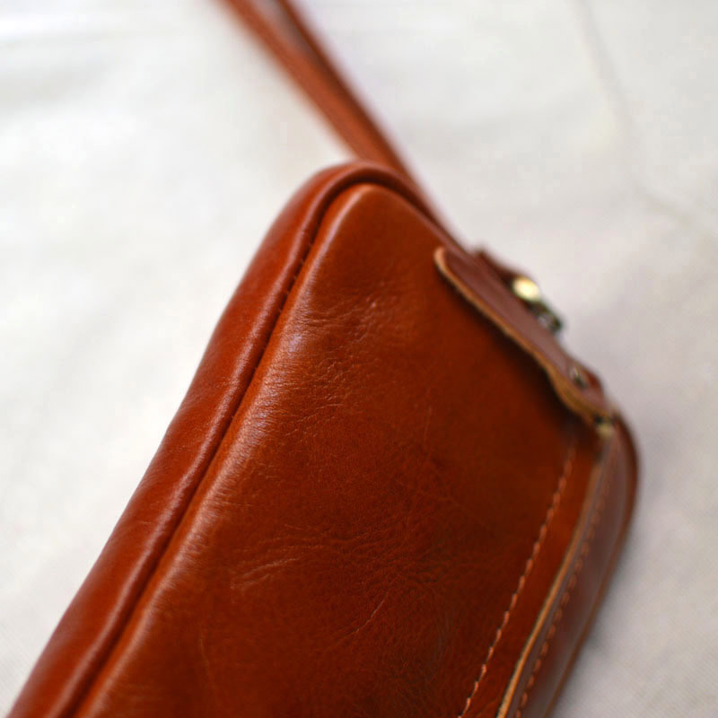 DEEPKEE original nubuck handmade full-grain genuine leather cowhide bag 復古手工真皮錢包手拿包 86005 號