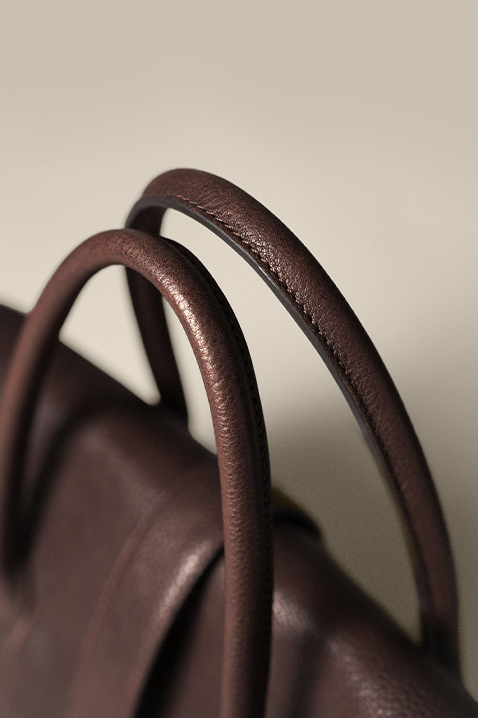 DEEPKEE original nubuck handmade full-grain genuine leather cowhide bag 植鞣牛皮女士手提包 8630 號