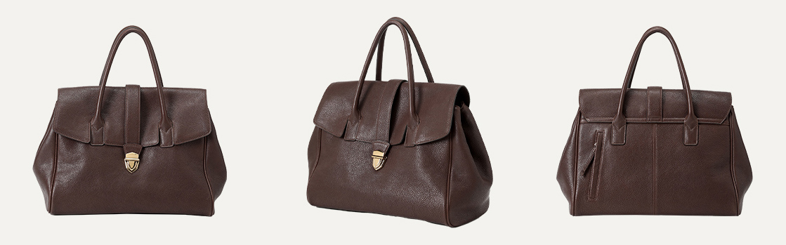 DEEPKEE original nubuck handmade full-grain genuine leather cowhide bag 植鞣牛皮女士手提包 8630 號