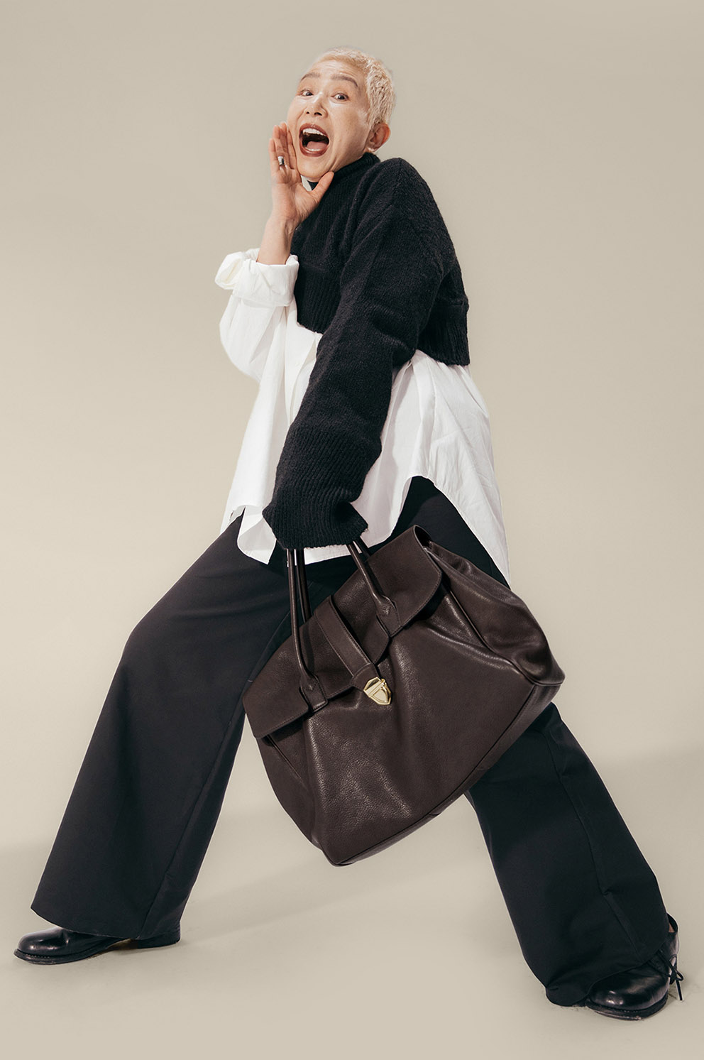 DEEPKEE original nubuck handmade full-grain genuine leather cowhide bag 植鞣牛皮女士手提包 8630 號