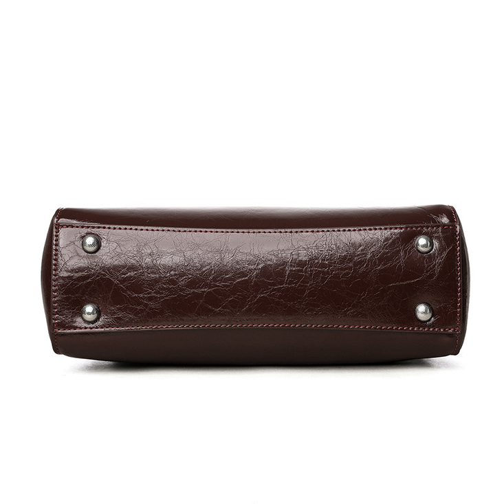 DEEPKEE original nubuck handmade full-grain genuine leather cowhide bag 真皮凱莉包女士高級輕奢單肩包通勤簡約手提女包 88-11 號